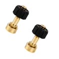 thumbnail image 1 of EverydayNest Pressure Washer Adapter,3/4 Female to M22 14mm Brass Hose Connector for Garden Hose and Pressure Washer Gun,Leak-Proof Rustproof Gold,5cm for Outdoor Use, 1 of 9