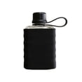 thumbnail image 1 of EverydayNest Thin Flat Water Bottle,240ml Portable Leakproof Pocket Bottle with Silicone Sleeve,Reusable Clear Travel Bottle for Gym Outdoor,8x14cm, 1 of 4