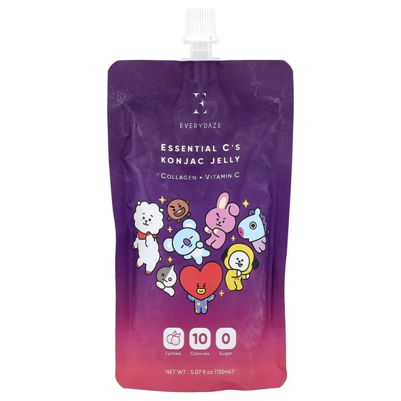 Everydaze Essential C's Konjac Jelly, Lychee, 5.07 fl oz (150 ml)