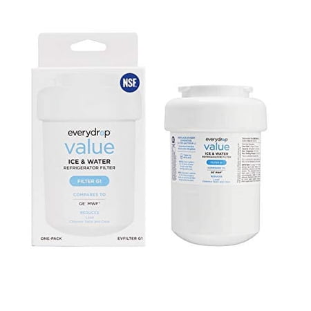 Everydrop Value by Whirlpool, Replacement Water Filter for GE MWF Refrigerator, EVFILTERG1, Single-Pack
