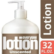 Everyone  3-in-1 Lotion, Unscented, Hands, Face, Body, 32 oz.