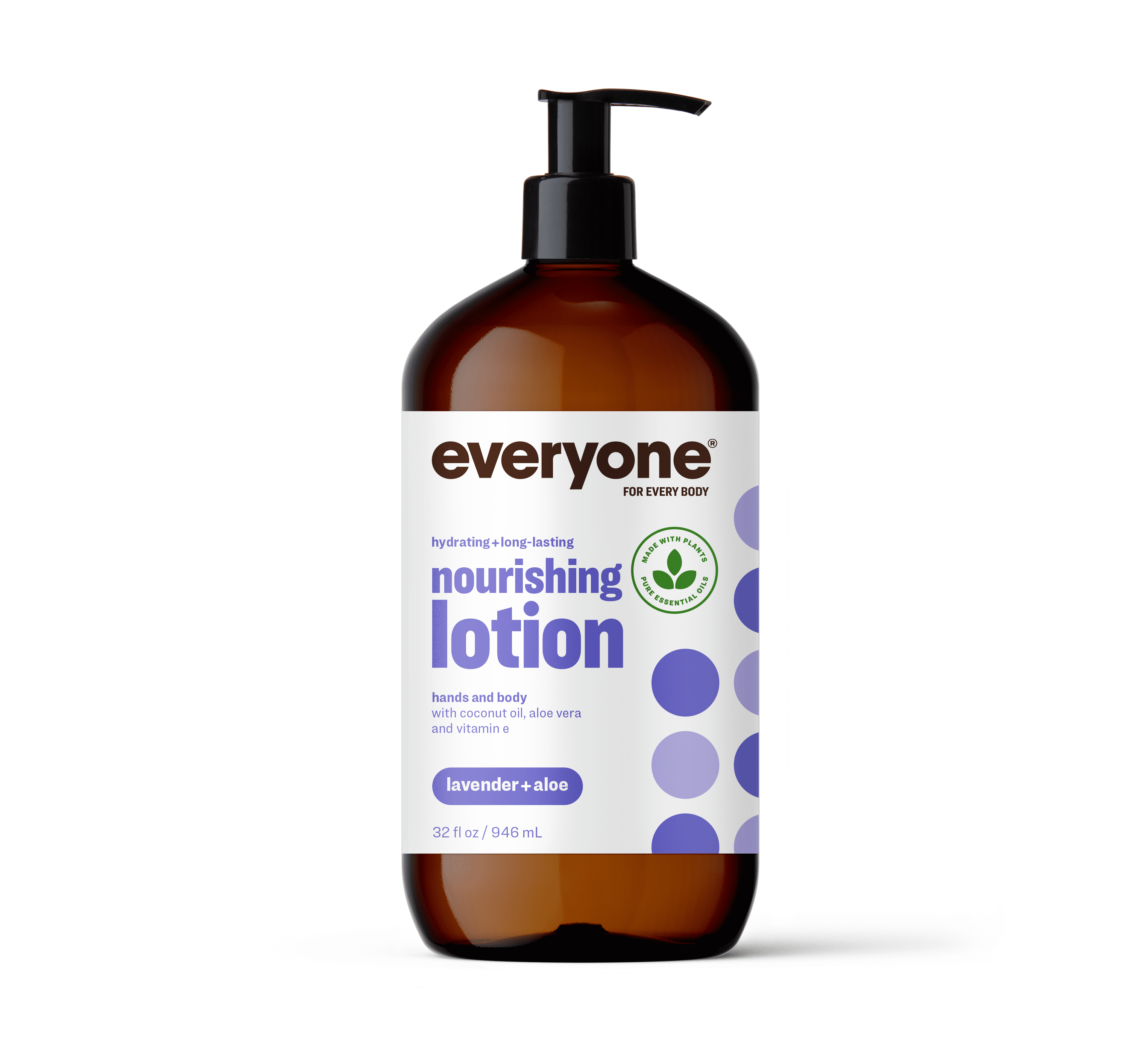 EO PRODUCTS Everyone 3-in-1 Lotion for Hands, Face, and Body - Lavender & Aloe (32 Oz.)