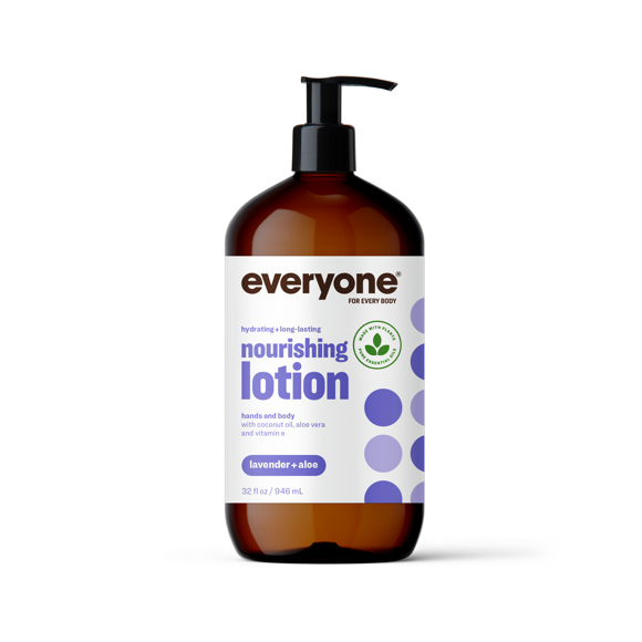 Everyone 3-in-1 Lotion for Hands, Face, and Body - Lavender & Aloe (32 Oz.)