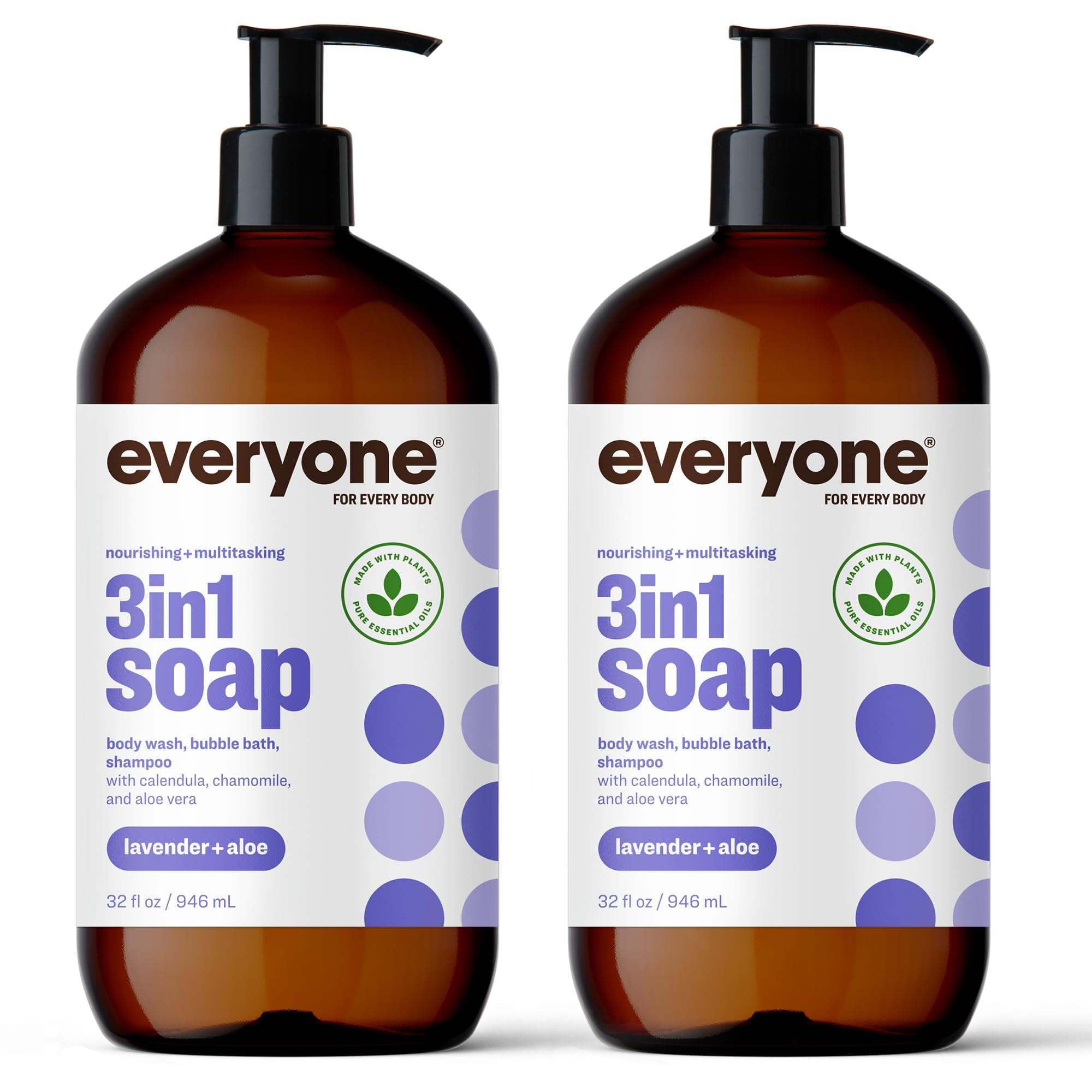 Everyone 3in1 Soap, Body CM31 Wash, Bubble Bath, Shampoo, 32 Ounce