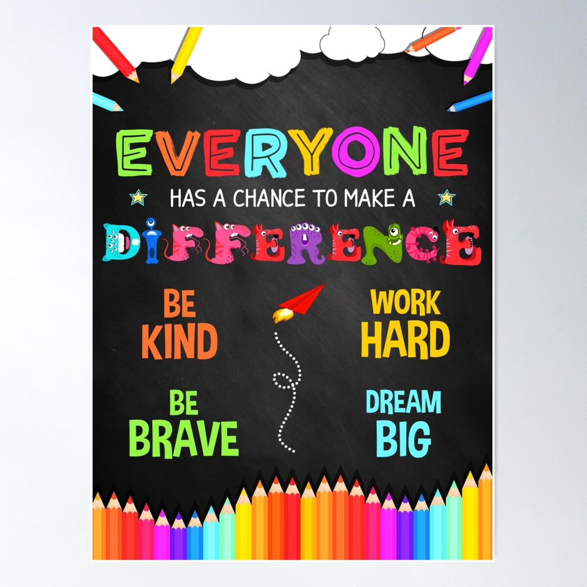Everyone Has A Chance To Make A Difference Positive Classroom Quote ...