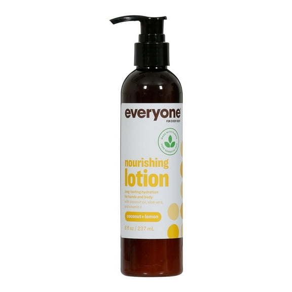Everyone Coconut Lemon Body Lotion for Beauty and Health, 8 oz.