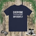 thumbnail image 1 of Everyone Communicates Differently cute Neurodiversity Unisex T-shirt, 1 of 8