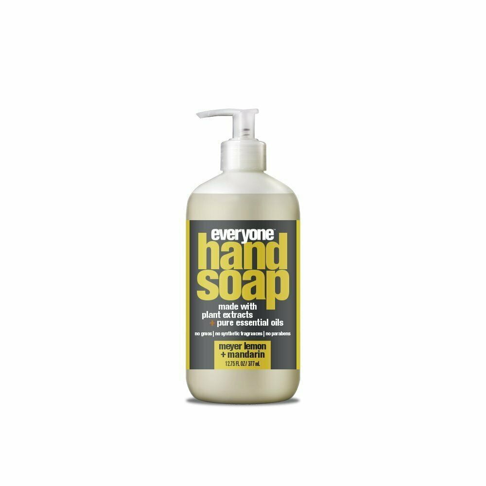 Everyone Hand Soap Gentle Cleanser, Meyer Lemon + Mandarin, 12.75oz, 4-Pack
