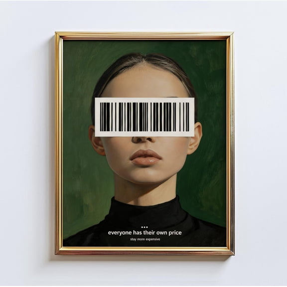 Everyone Has Own Price Barcode Portrait Wall Art Home Decor Unframed Paper Print