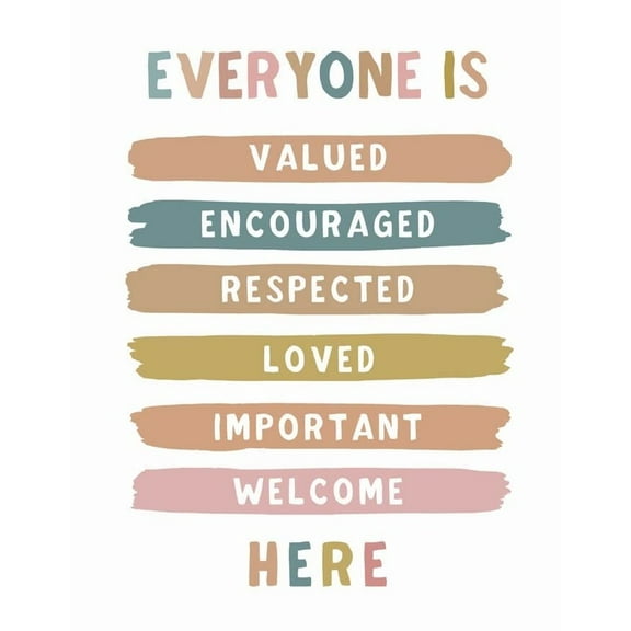 Everyone Is Welcome Here, Boho Classroom Decor, Classroom Poster, Educational, Diversity Back To School Welcome Sign, Inclusive Art Decor poster