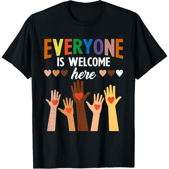 Everyone Is Welcome Here Idaho Teacher T-Shirt100% cotton