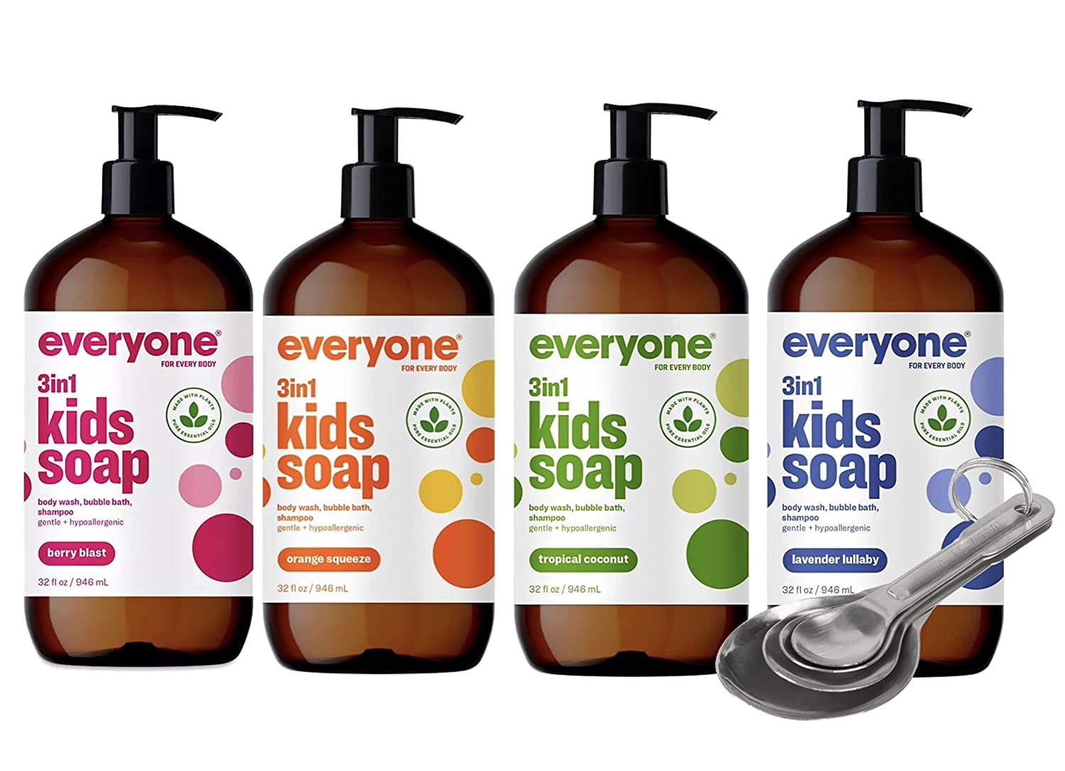 Everyone Kids Soap Tropical Coconut Twist 32 fl oz Pack of 4