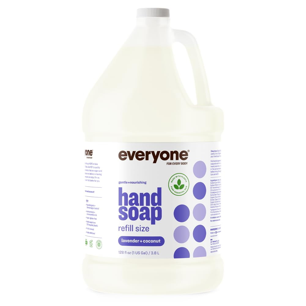 Everyone Liquid Hand Soap DC20 Refill, 1 Gallon, Lavender and Coconut