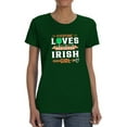 thumbnail image 1 of Everyone Loves An Irish Girl T-Shirt Women -Image by Shutterstock, Female 5X-Large, 1 of 4