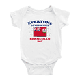 thumbnail image 1 of Everyone Loves a Nice Bermudian Boy Cute Baby Bodysuits Newborn Clothes (White, 6-12 Months), 1 of 5