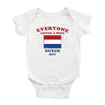 thumbnail image 1 of Everyone Loves a Nice DUTCH Boy Baby Bodysuit Newborn Clothes Outfits (White, 3-6 Months), 1 of 5