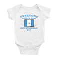 thumbnail image 1 of Everyone Loves a Nice Guatemalan Boy Baby Bodysuit Newborn Clothes Outfits (White, 12-18 Months), 1 of 5