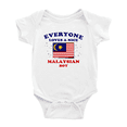 thumbnail image 1 of Everyone Loves a Nice Malaysian Boy Cute Baby Romper Bodysuit For Boy Girl (White, 3-6 Months), 1 of 5