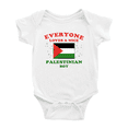 thumbnail image 1 of Everyone Loves a Nice Palestinian Boy Cute Baby Bodysuit Newborn Clothes Outfits (White, 18-24 Months), 1 of 5