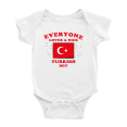 thumbnail image 1 of Everyone Loves a Nice Turkish Boy Baby Romper Bodysuit For Boy Girl (White, 3-6 Months), 1 of 5