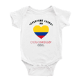 thumbnail image 1 of Everyone Loves an Colombian Girl Baby Rompers (White, 3-6 Months), 1 of 5