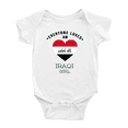 thumbnail image 1 of Everyone Loves an Iraqi Girl Cute Baby Romper Bodysuit For Boy Girl (White, 6-12 Months), 1 of 5