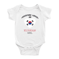 thumbnail image 1 of Everyone Loves an Korean Girl Baby Bodysuit Newborn Clothes Outfits (White, 3-6 Months), 1 of 5