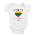 thumbnail image 1 of Everyone Loves an Lithuanian Girl Cute Baby Rompers Baby Bodysuit (White, 6-12 Months), 1 of 5