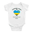 thumbnail image 1 of Everyone Loves an Rwandan Girl Baby Rompers Baby Bodysuit (White, 12-18 Months), 1 of 5
