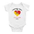 thumbnail image 1 of Everyone Loves an Sicilian Girl Cute Baby Bodysuits Newborn Clothes (White, 3-6 Months), 1 of 5