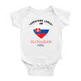 thumbnail image 1 of Everyone Loves an Slovakian Girl Cute Baby Bodysuit (White, 3-6 Months), 1 of 5