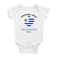 thumbnail image 1 of Everyone Loves an Uruguayan Girl Cute Baby Bodysuit (White, 6-12 Months), 1 of 5
