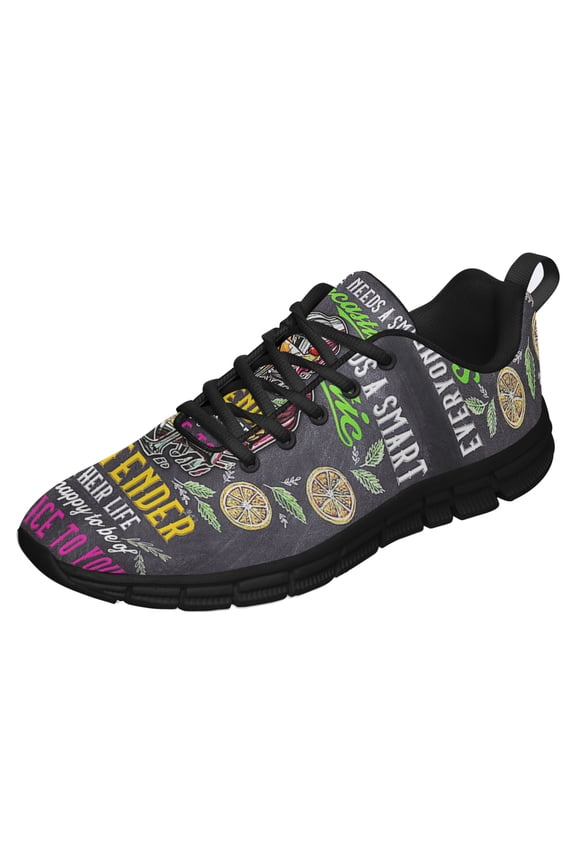 Everyone Needs A Smart Sarcastic Bartender Running Shoes Sneakers Mesh Black Size 3.5