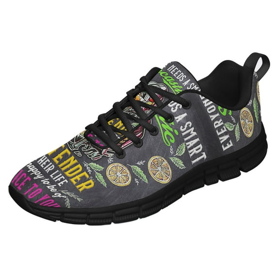 Everyone Needs A Smart Sarcastic Bartender Running Shoes Sneakers Mesh Black Size 3.5