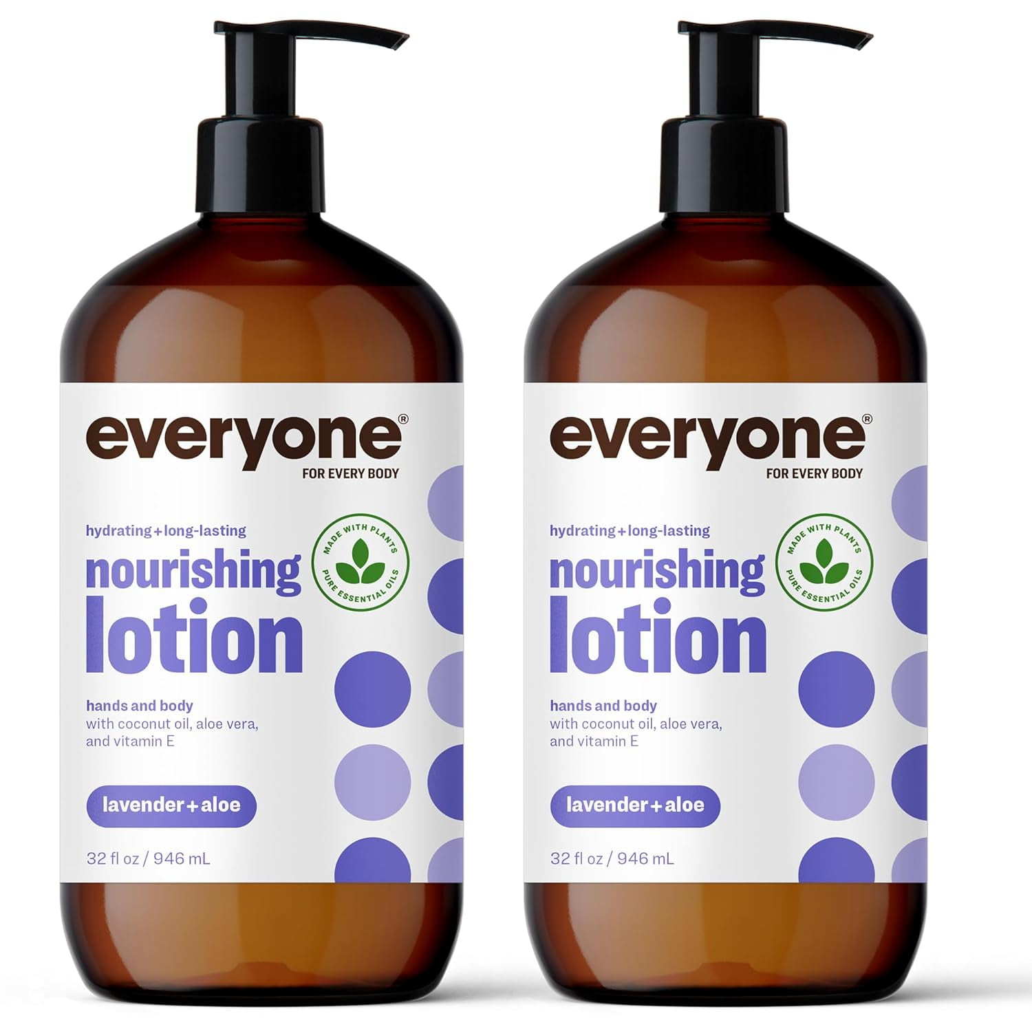 Everyone Nourishing Hand and Body Lotion, 32 Ounce (Pack of 2