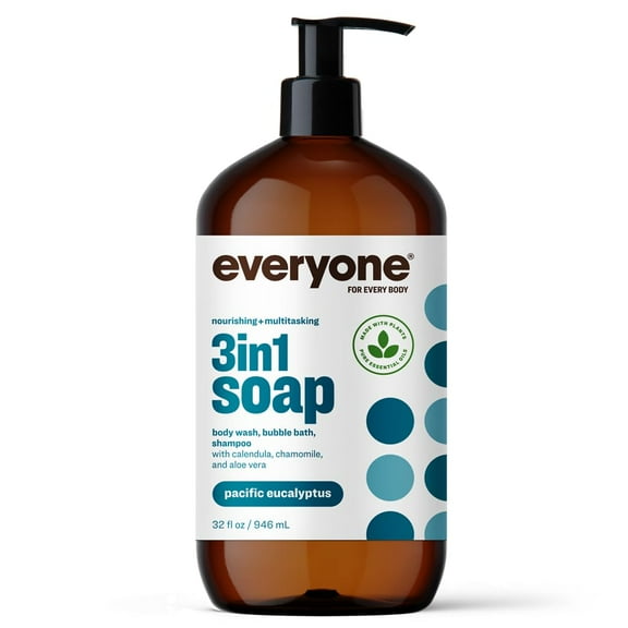Everyone Pacific Eucalyptus 3 in1 Soap, 32 Oz..