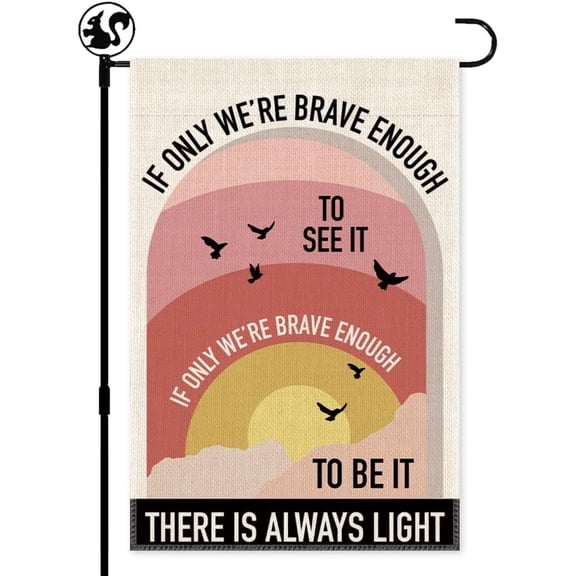 Everyone Is Welcome Here Garden Flag, Double Sided Outdoor Farmhouse Lawn Yard Flag Decor, Equality Diversity Flag, Subtle Pride Ally Flags, LGBTQ Gifts, Trans Rights Flags, Pride Month Gifts