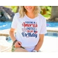 thumbnail image 1 of Everyone in America Parties on My Birthday Shirt, Funny 4th of July Birthday Tee, Firecracker Celebration T-Shirt, July Birthday Gift, 1 of 5