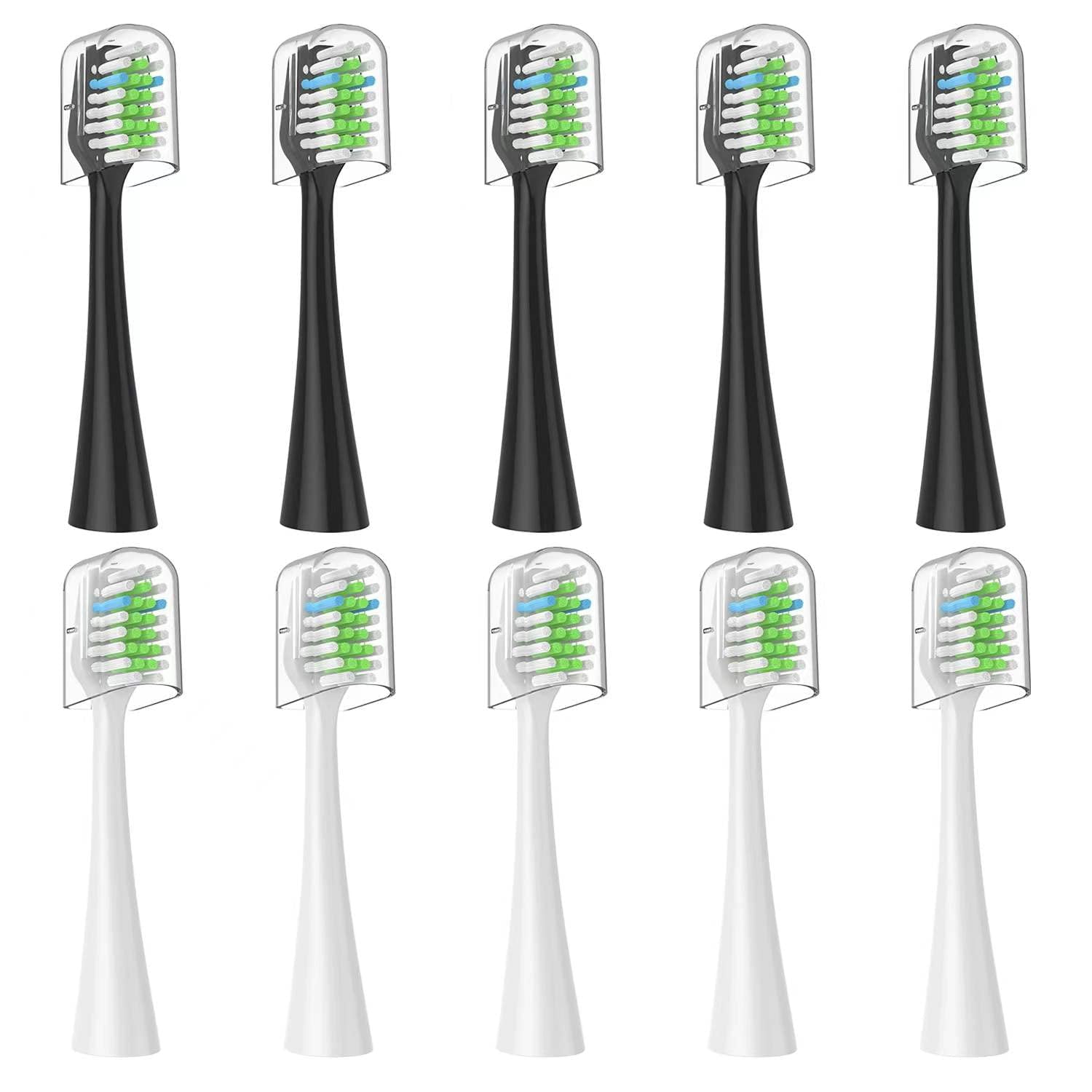 Everystep Replacement Toothbrush Heads DHF10 10 Pack Only for AquaSonic ...