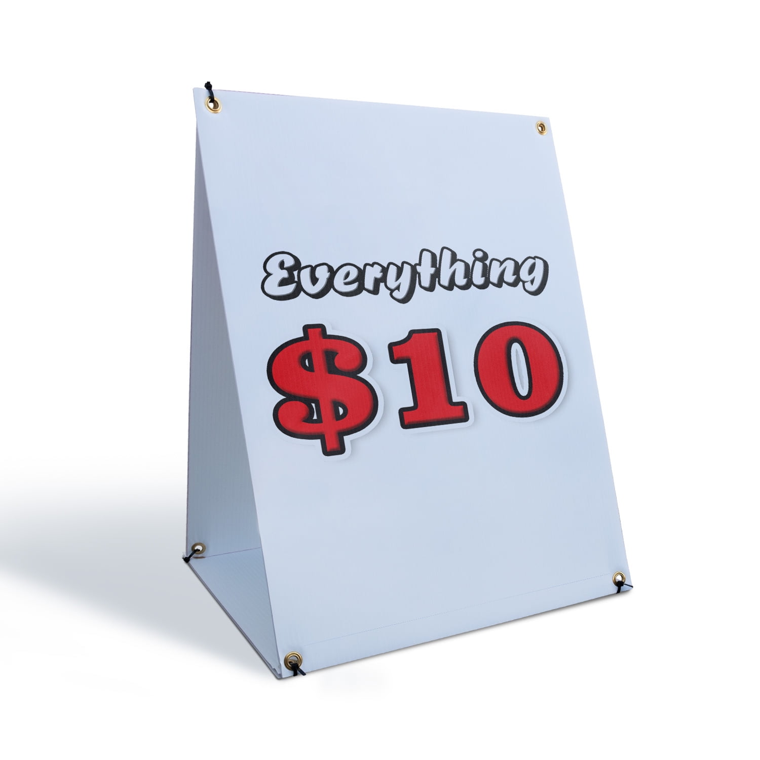 Everything 10 Dollars Sidewalk Sign 18 Inch x 24 Inch A-Frame Images On ...
