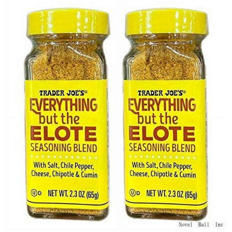 Trader Joe's Everything But The Elote Seasoning Blend 2.3 Oz! Mix Of Salt,  Chili Pepper, Cheese, Chipotle, And Cumin! Perfect For Your Tasty Homemade