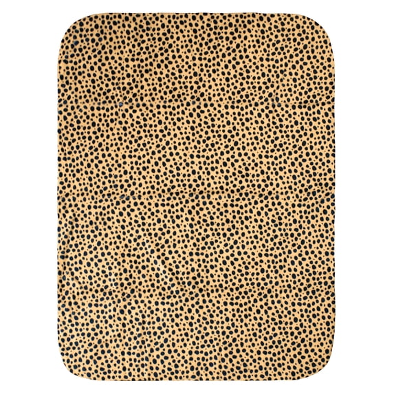 Everything Comfy Cheetah Print Decorative Throw Blanket, 30" X 40", Tan