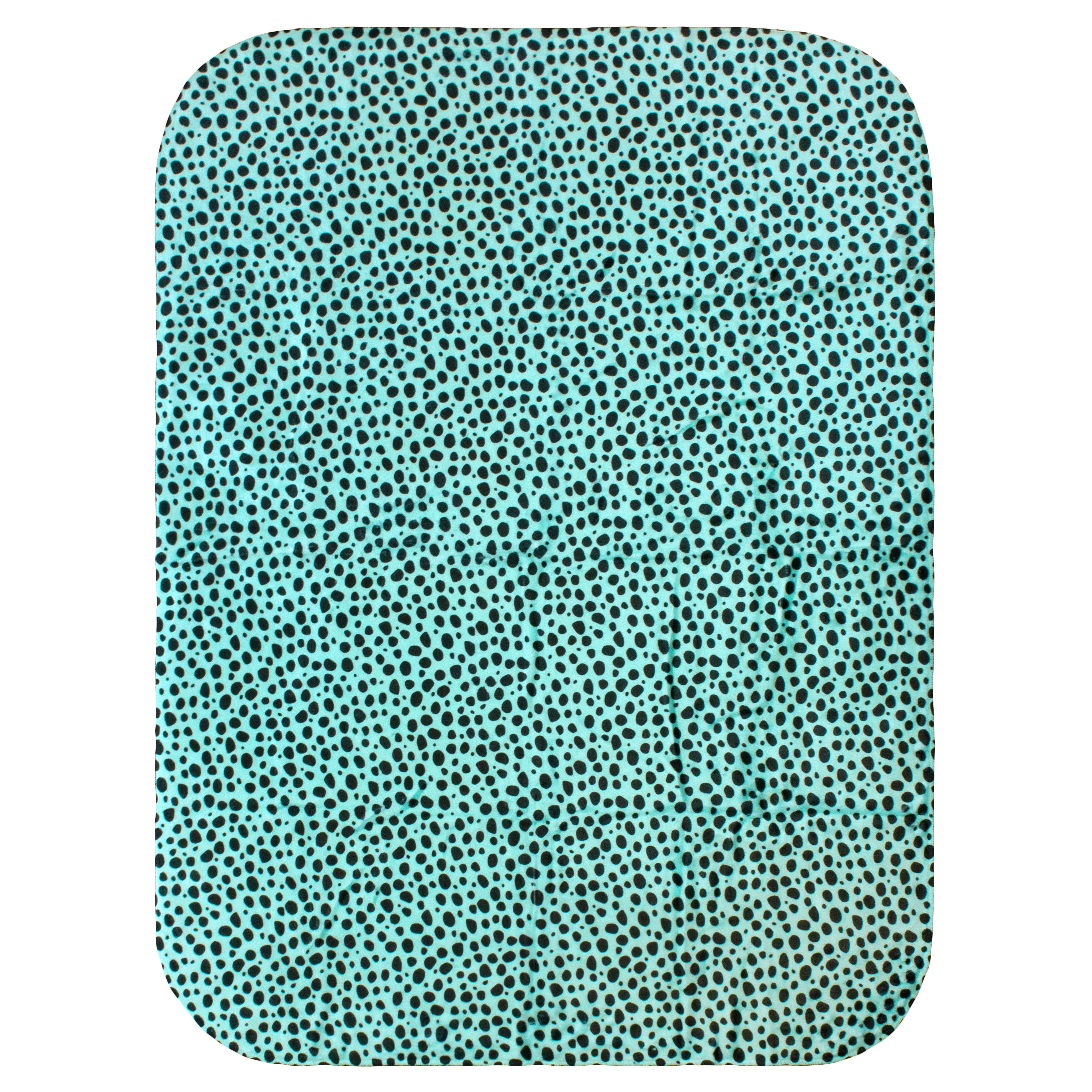 Everything Comfy Cheetah Print Decorative Throw Blanket, 30" X 40", Teal