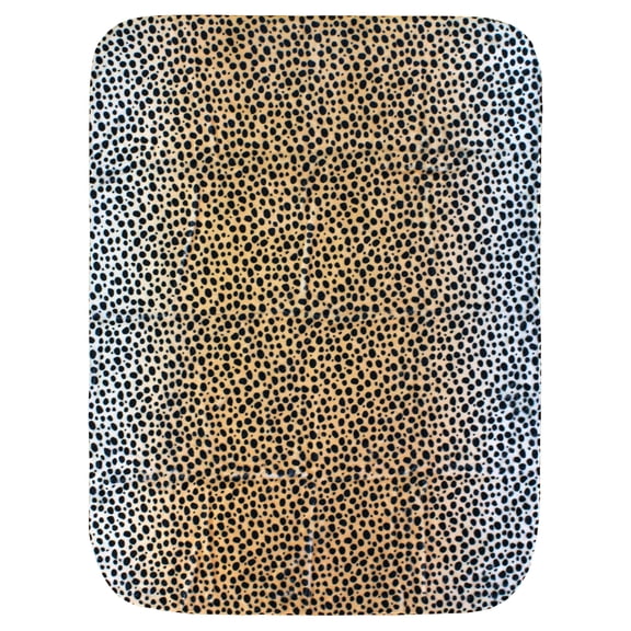 Everything Comfy Cheetah Print Decorative Throw Blanket, 42" X 60", Natural