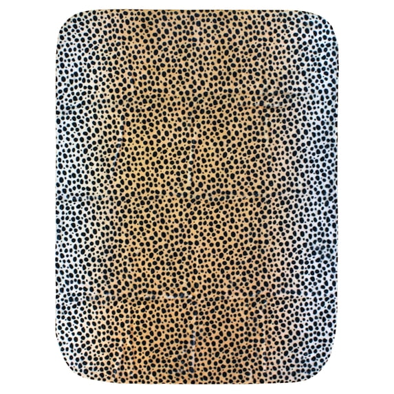 Everything Comfy Cheetah Print Decorative Throw Blanket, 42" X 60", Natural