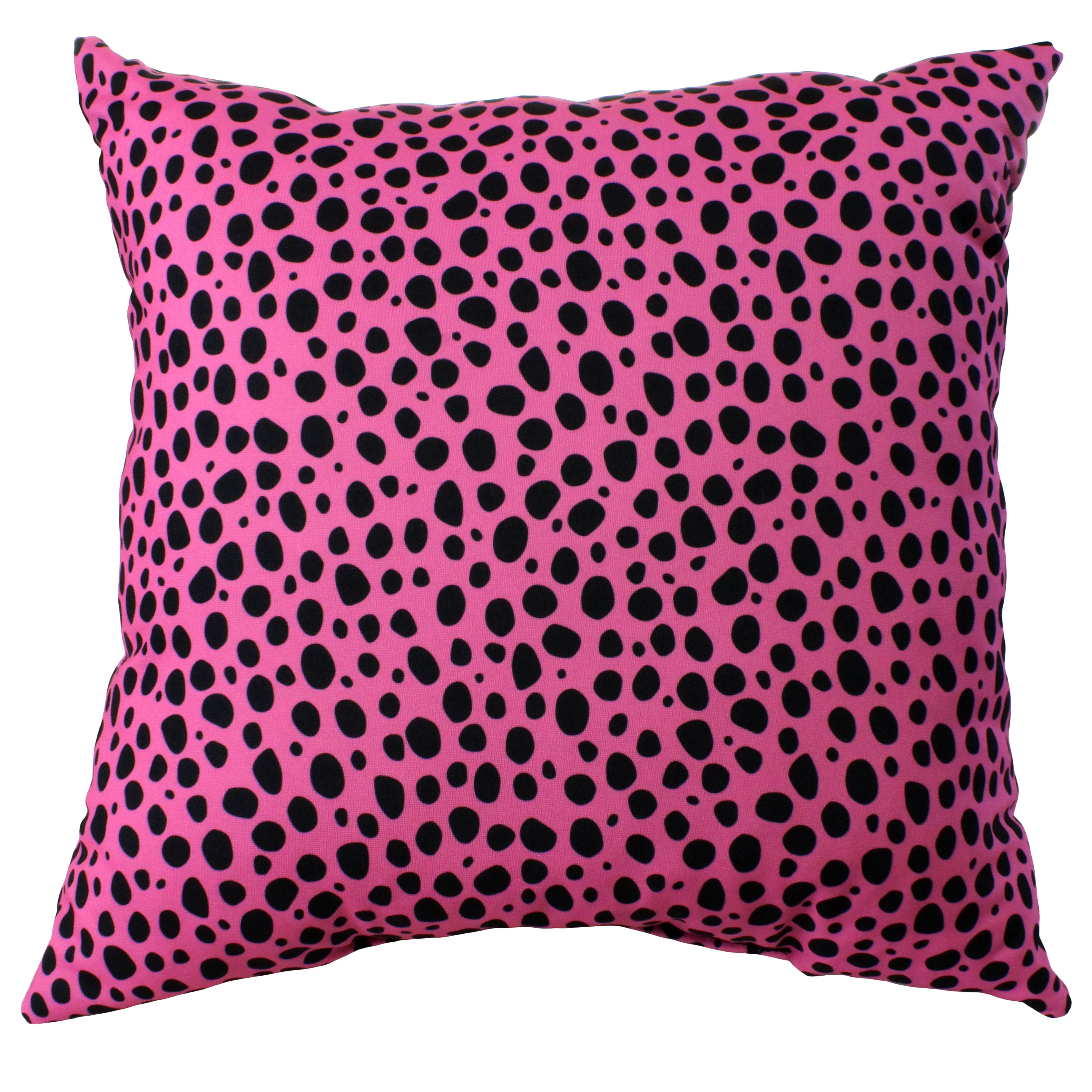 Everything Comfy Cheetah Print Decorative Throw Pillow, 16x16 Inch, Pink,