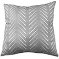 thumbnail image 1 of Everything Comfy Chevron Columns 16" Decorative Pillow, Grey, 1 of 2