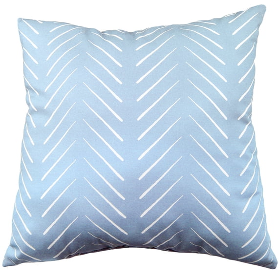 Everything Comfy Chevron Columns 16" Decorative Pillow, Light Blue
