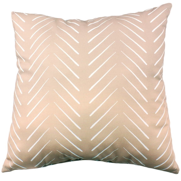 Everything Comfy Chevron Columns 16" Decorative Pillow, Taupe