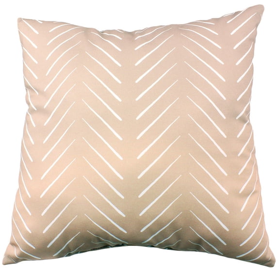 Everything Comfy Chevron Columns 16" Decorative Pillow, Taupe